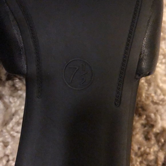 Lilah Padded Slide Sandal Heels in Black - Picture 7 of 7